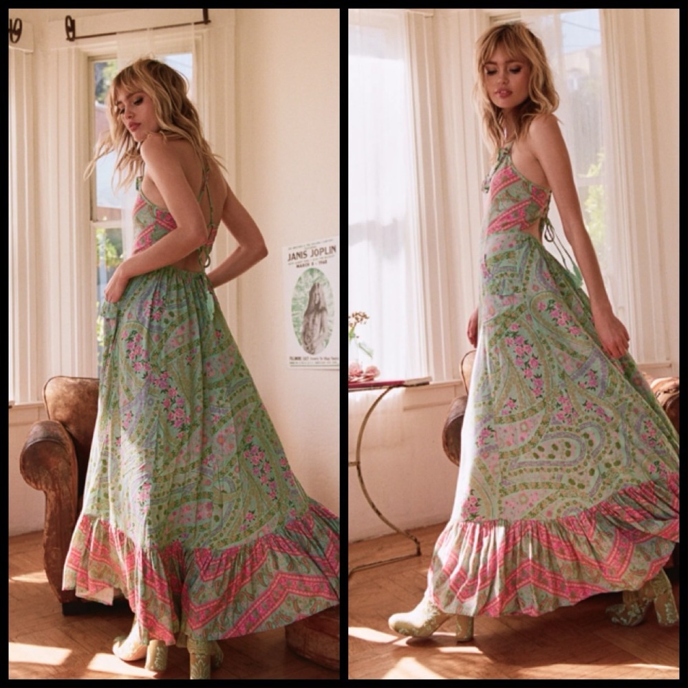 Spell City Lights Strappy Maxi Dress